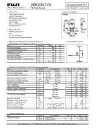 Datasheet 2SK2257-01 manufacturer Fuji