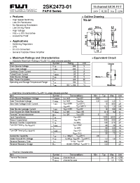 Datasheet 2SK2473-01 manufacturer Fuji