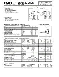 Datasheet 2SK2517-01L manufacturer Fuji