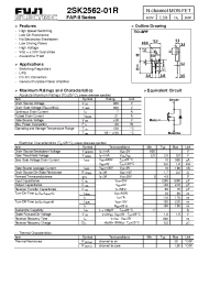 Datasheet 2SK2561-01R manufacturer Fuji