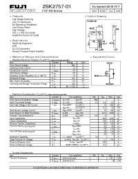 Datasheet 2SK2757-01 manufacturer Fuji