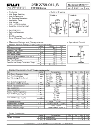 Datasheet 2SK2758-01S manufacturer Fuji