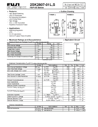 Datasheet 2SK2807-01L manufacturer Fuji