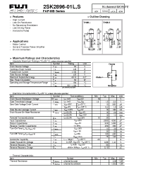 Datasheet 2SK2896-01L manufacturer Fuji
