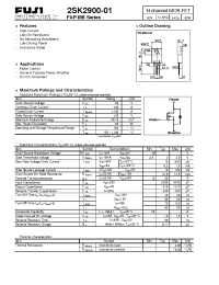 Datasheet 2SK2900 manufacturer Fuji