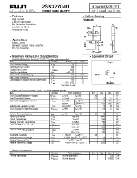 Datasheet 2SK3270-01 manufacturer Fuji