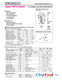 Datasheet 2SK3450-01 manufacturer Fuji