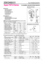 Datasheet 2SK3468-01 manufacturer Fuji