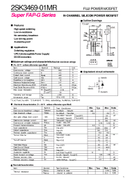 Datasheet 2SK3469 manufacturer Fuji