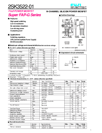 Datasheet 2SK3522 manufacturer Fuji