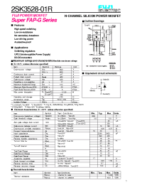 Datasheet 2SK3528-01R manufacturer Fuji
