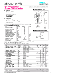 Datasheet 2SK3591-01MR manufacturer Fuji
