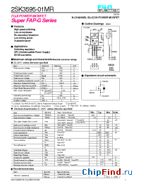 Datasheet 2SK3595-01MR manufacturer Fuji