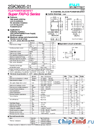 Datasheet 2SK3605-01 manufacturer Fuji