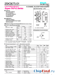 Datasheet 2SK3675-01 manufacturer Fuji
