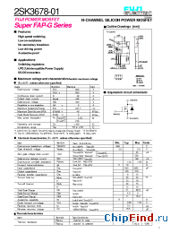 Datasheet 2SK3678-01 manufacturer Fuji