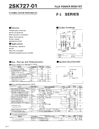 Datasheet 2SK727 manufacturer Fuji