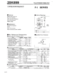 Datasheet 2SK899 manufacturer Fuji