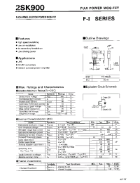 Datasheet 2SK900 manufacturer Fuji