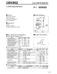 Datasheet 2SK902 manufacturer Fuji