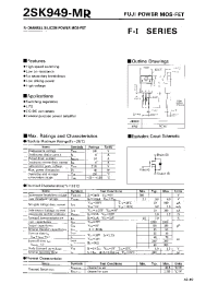Datasheet 2SK949-MR manufacturer Fuji