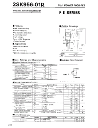 Datasheet 2SK956-01R manufacturer Fuji
