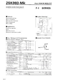 Datasheet 2SK960 manufacturer Fuji