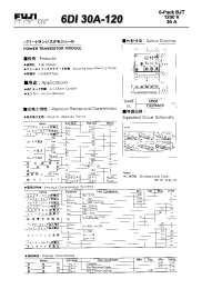Datasheet 6DI30A-120 manufacturer Fuji