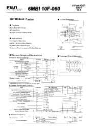 Datasheet 6MBI10F-060 manufacturer Fuji
