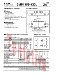 Datasheet 6MBI15S-120L manufacturer Fuji