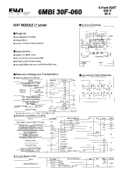 Datasheet 6MBI30F-060 manufacturer Fuji