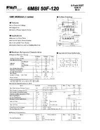 Datasheet 6MBI50F-120 manufacturer Fuji