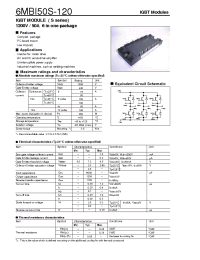 Datasheet 6MBI50S-120 manufacturer Fuji
