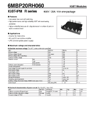 Datasheet 6MBP20RH060 manufacturer Fuji