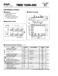 Datasheet 7MBI100N-060 manufacturer Fuji