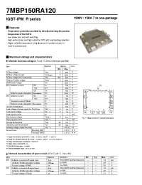 Datasheet 7MBP150RA120 manufacturer Fuji