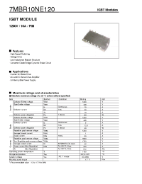 Datasheet 7MBR10NE120 manufacturer Fuji