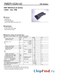 Datasheet 7MBR10SA140 manufacturer Fuji