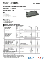 Datasheet 7MBR10SC120 manufacturer Fuji