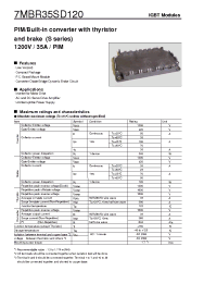Datasheet 7MBR35SD120 manufacturer Fuji