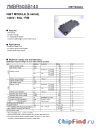 Datasheet 7MBR50SB140 manufacturer Fuji