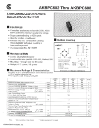 Datasheet AKBPC603 manufacturer Fuji