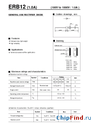 Datasheet ERB12-10 manufacturer Fuji