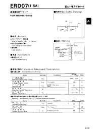 Datasheet ERD07 manufacturer Fuji