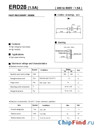 Datasheet ERD28-04 manufacturer Fuji