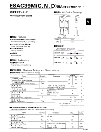 Datasheet ESAC39MD manufacturer Fuji