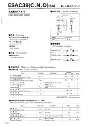 Datasheet ESAC39N manufacturer Fuji