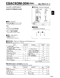 Datasheet ESAC63M-004 manufacturer Fuji