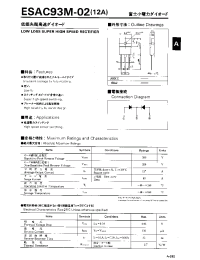 Datasheet ESAC93M-02 manufacturer Fuji