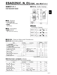 Datasheet ESAD39N manufacturer Fuji